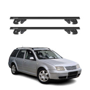 Dachträger Grundtäger für VW Bora Variant 1999-2005 Alu 90kg TÜV Schwarz 2tlg