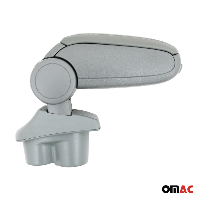 Mittelarmlehne Armlehne Mittelkonsole für Opel Corsa 2015-2019 PU-Leder ABS Grau