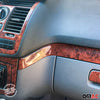 Decor cockpit interior center console for Audi A6 2004-2011 burl wood look 15x