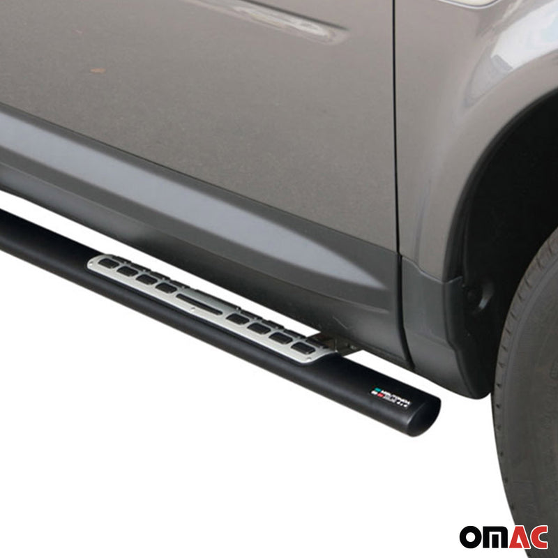 Stahl Schwellerrohre Trittbretter für Land Rover Freelander 2 2007-2014 Schwarz