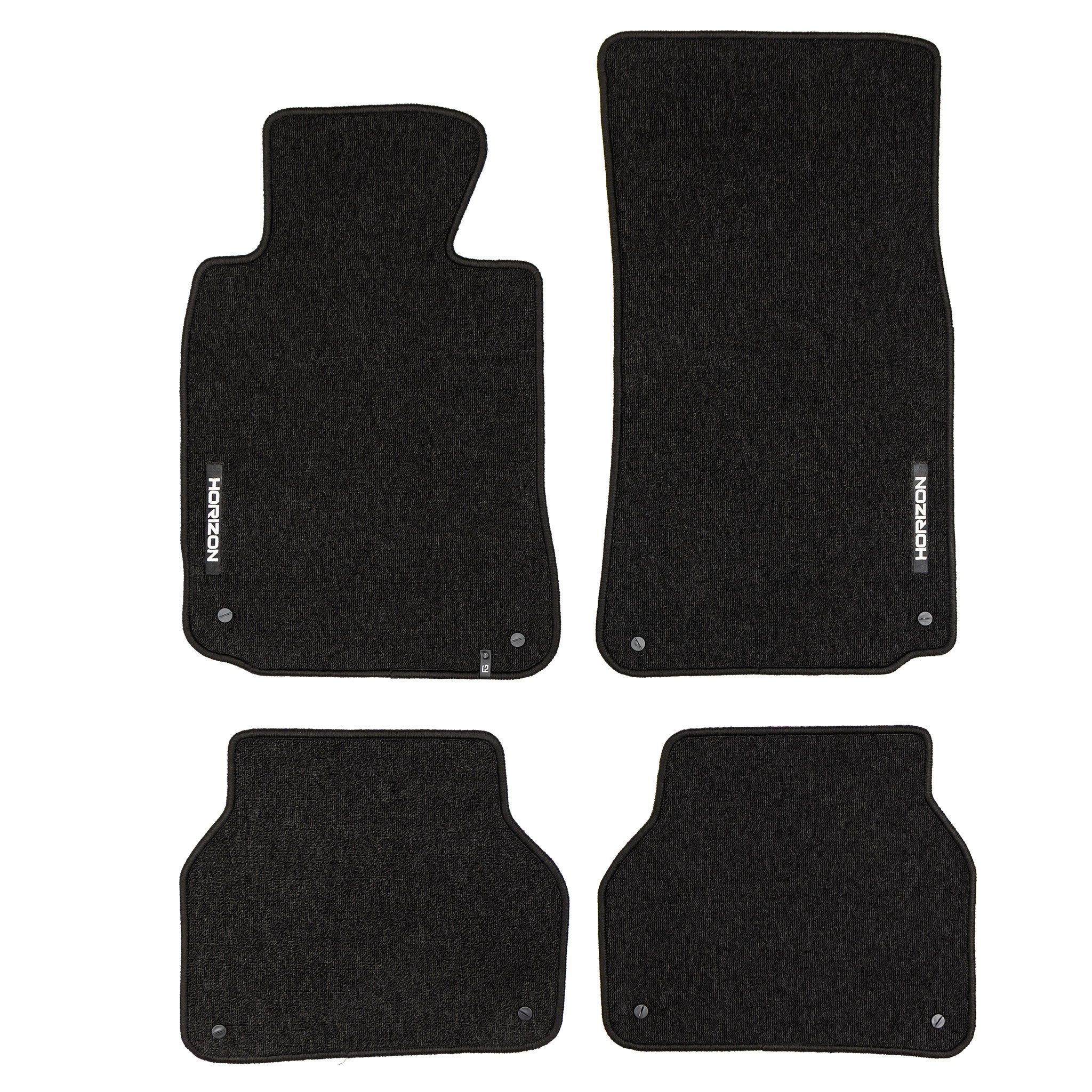 Velours Fußmatten für BMW 5er E39 1995-2004 Autoteppich Automatten Schwarz 4 tlg