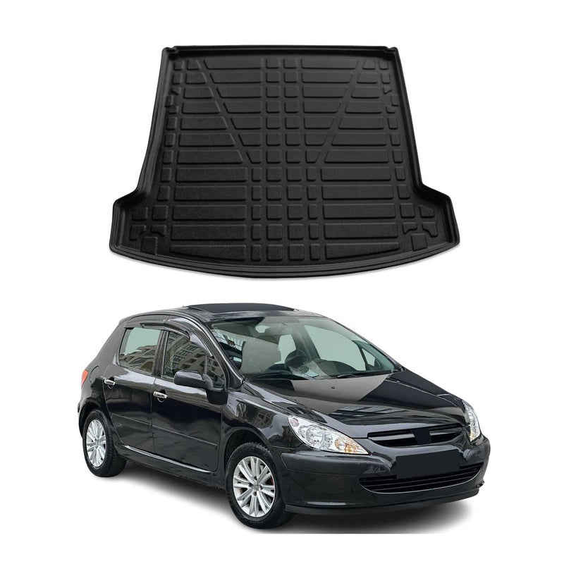 Kofferraumwanne Laderaumwanne für Peugeot 307 2001-2008 Gummi TPE Schwarz