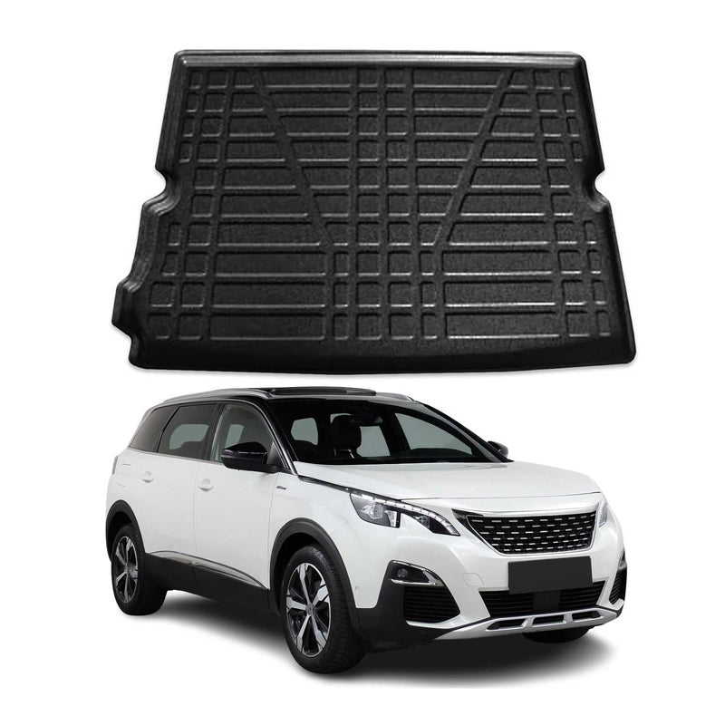 Kofferraumwanne Laderaumwanne für Peugeot 5008 2016-2025 Gummi TPE Schwarz