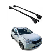 Dachträger Grundtäger für Dacia Sandero 2007-2012 75kg Metall Schwarz 2 tlg