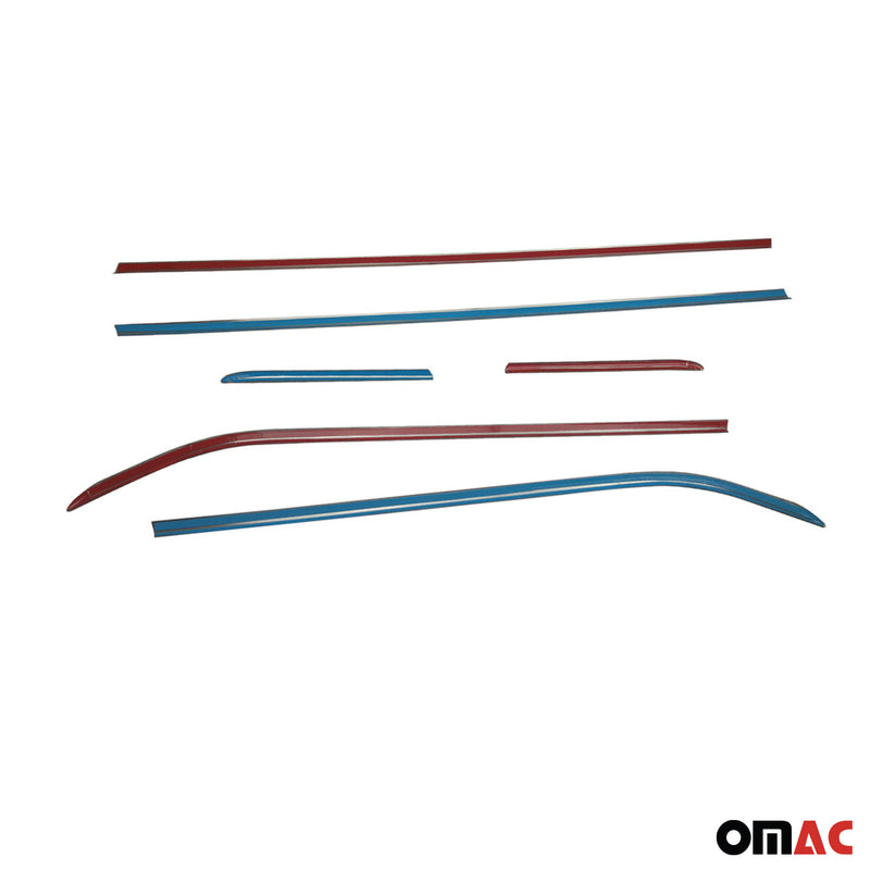 Window strips decorative strips for Opel Corsa 2015-2019 stainless steel chrome 6 pieces