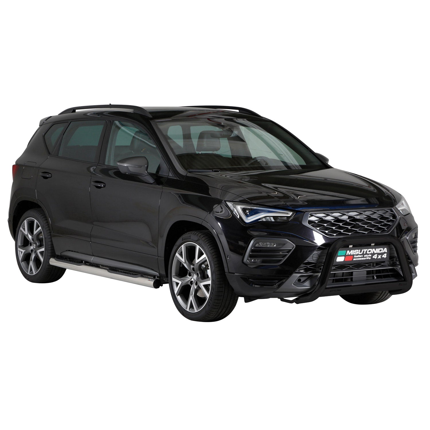 Frontbügel Frontschutzbügel für Seat Ateca 2021-2026 ø63mm Stahl Schwarz Schutz