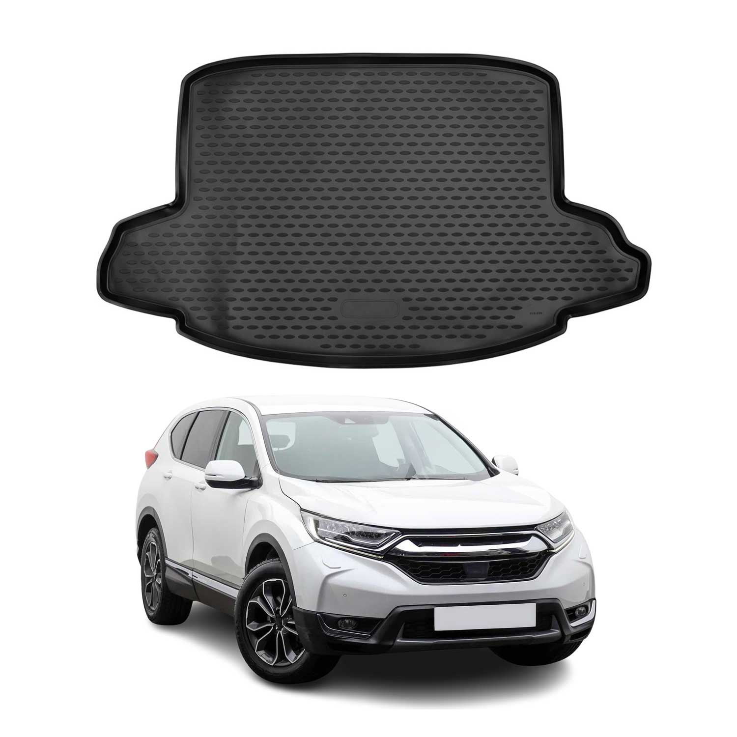 Kofferraummatte Kofferraumwanne für Honda CR-V 2017-2022 Gummi TPE Schwarz