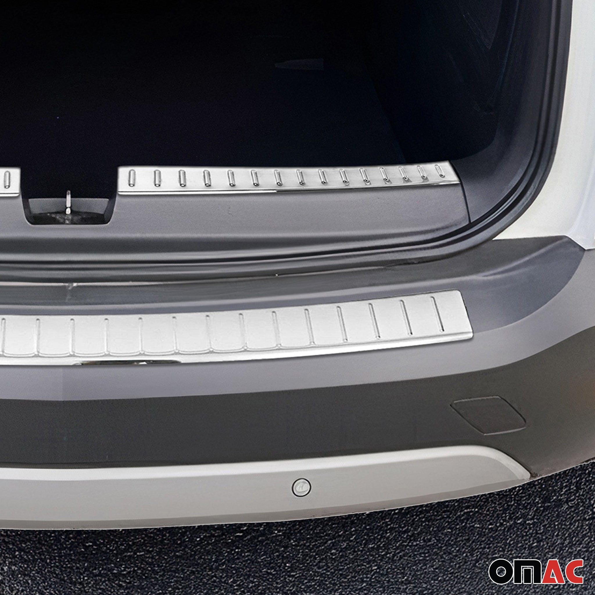 Ladekantenschutz & Stoßstange Satz für Opel Crossland X 2017-2021 Chrom Glänzend