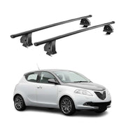 Stahl Dachträger für Lancia Ypsilon III 2011-2024 TÜV Abschließbar 2tlg Schwarz