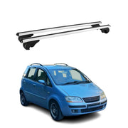 Dachträger Grundtäger für Fiat Idea 2003-2012 75kg Aluminium Silber 2 tlg