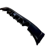 JOM Heckschürzeneinsatz für BMW 2er F22/F23 2010-2017 schwarz glänzend 1-Rohr (li/re)