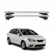 Menabo Dachträger Grundtäger für Seat Ibiza IV ST 2010-2016 Aluminium Silber 2x