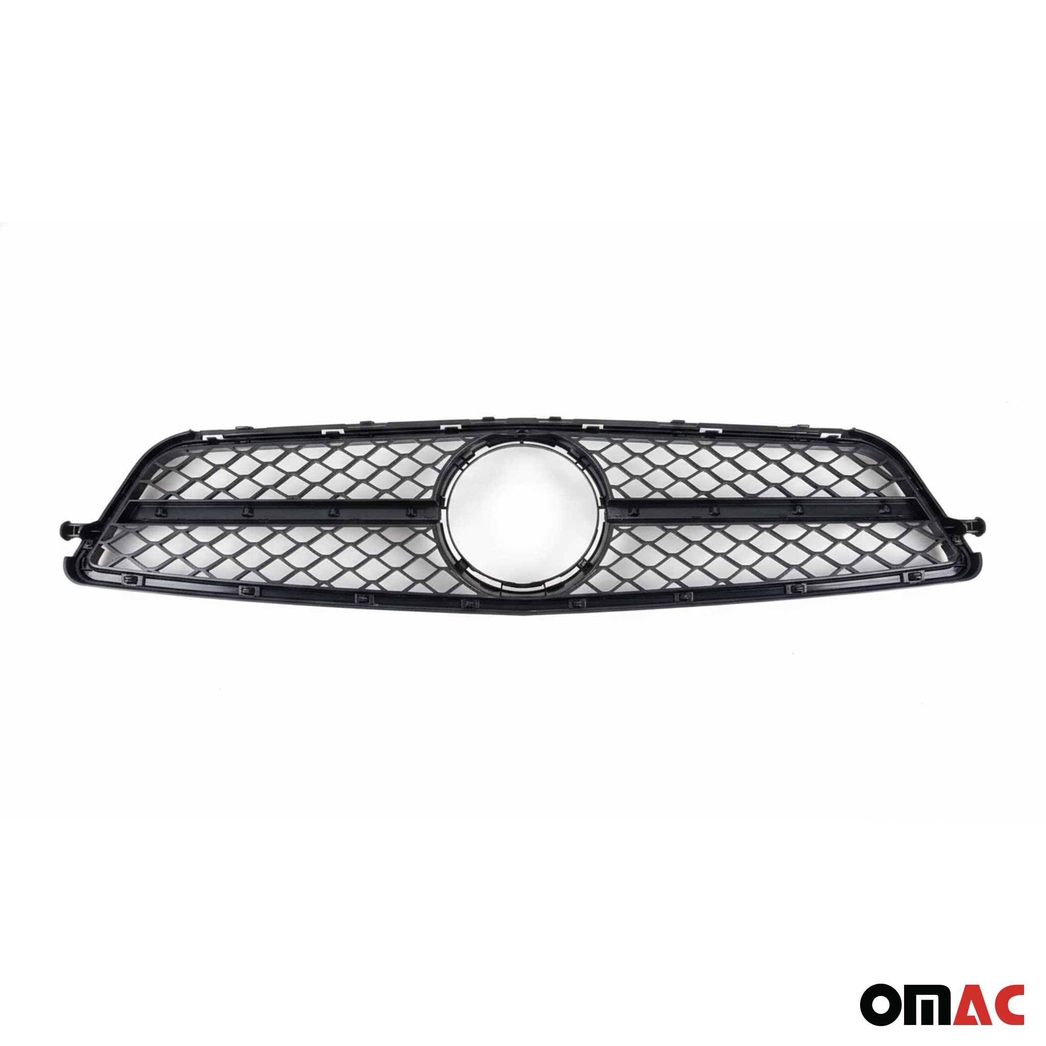 Kühlergrill Grill Frontgrill für Mercedes C Klasse W204 2011-2014 Schwarz