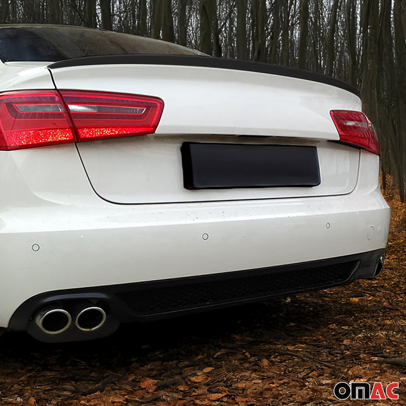 Heckspoiler Heckflügel Hecklippe für Audi A6 Limo C7 2011-2018 Farbe LY9B ABS