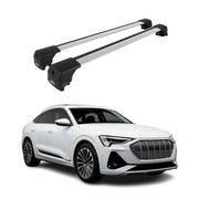 Dachträger Grundtäger für Audi Q8 e-Tron 2022-2026 75kg Aluminium Silber 2 tlg