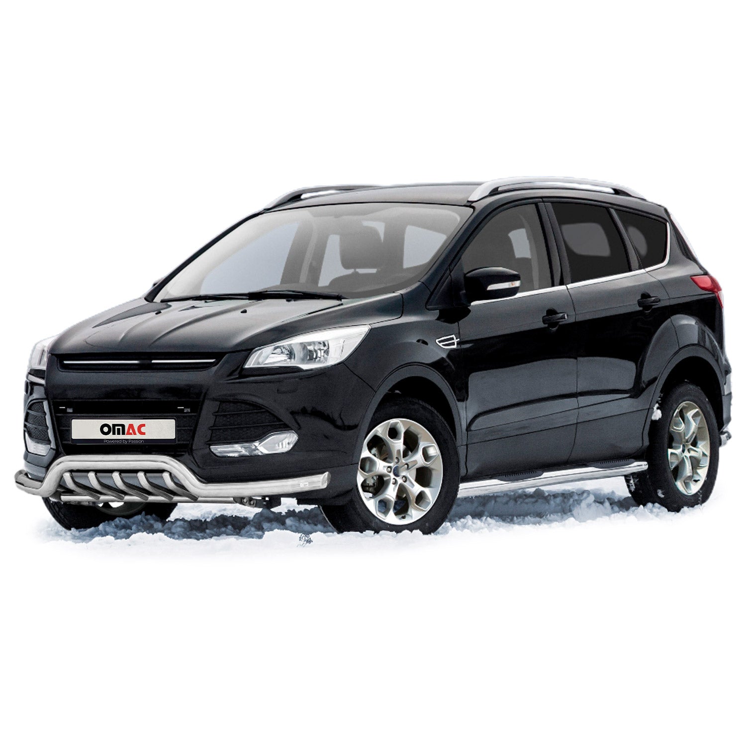 Frontschutzbügel Frontbügel für Ford Kuga II 2012-17 Pre-FL mit ABE Stahl Silber