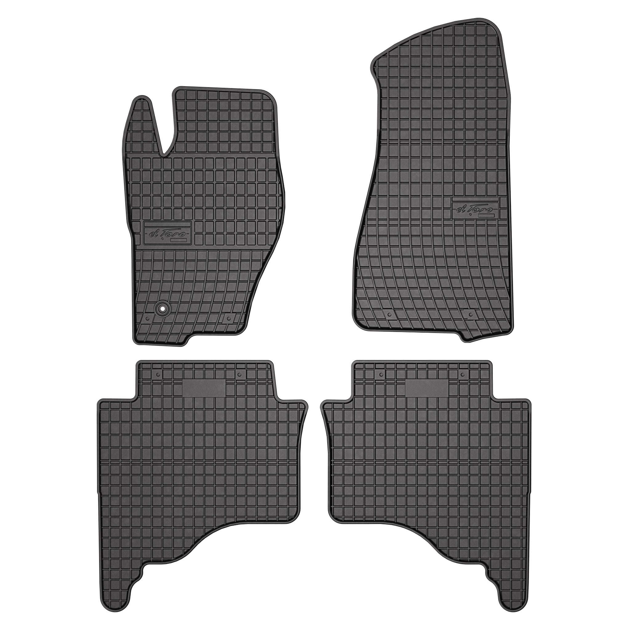 OMAC Gummi Fußmatten für Jeep Grand Cherokee 2004-2010 Automatten Schwarz 4x