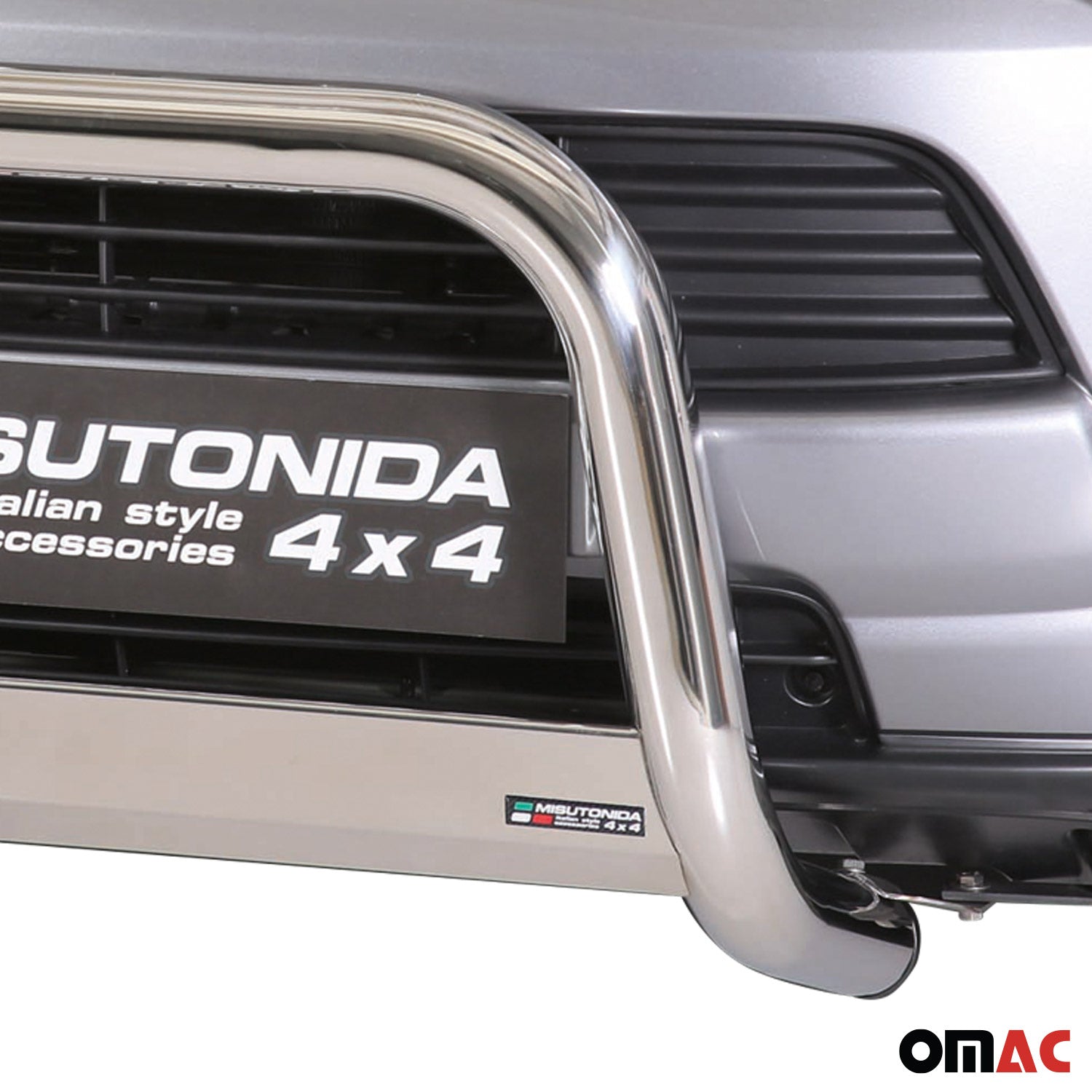 Frontbügel Frontschutzbügel für Mitsubishi Outlander 2013-2015 ø63 Stahl Silber