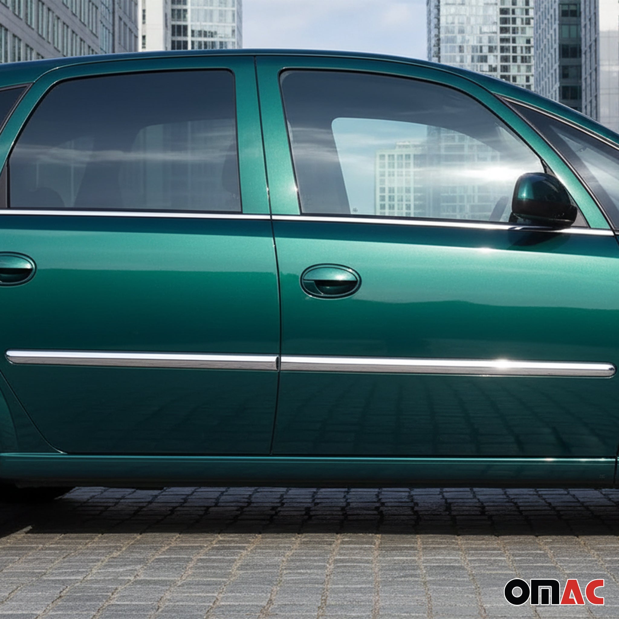 Seitentürleiste Türleisten Türschutzleiste für Opel Meriva 2003-2010 Chrom 4x
