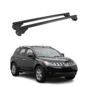 Dachträger Grundträger für Nissan Murano I 2005-2008 TÜV Aluminium Schwarz 2tlg