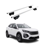 Dachträger Grundträger für Peugeot e-2008 2023-2026 Stahl Silber 2tlg