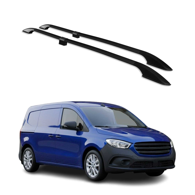 Dachreling Relingträger für Mercedes Citan 2021-2025 Alu Schwarz 4 tlg