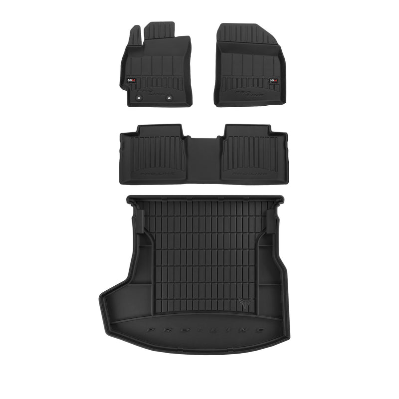 OMAC Fußmatten & Kofferraumwanne Set für Toyota Corolla E160 2013-2019 Gummi 4x