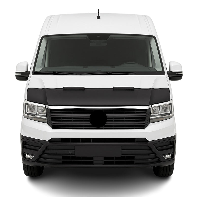 Haubenbra Steinschlagschutz Bonnet Bra für VW Crafter 2016-2025 Schwarz Halb