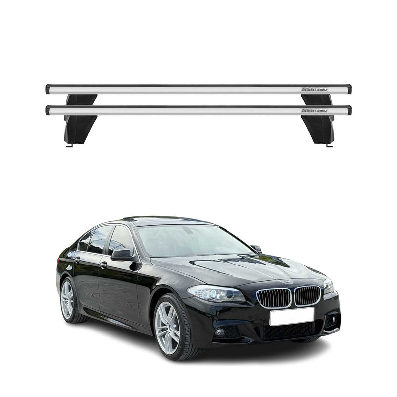 Menabo Dachträger Grundtäger für BMW 5er F10 Limo 2010-2016 75kg Alu Silber 2x