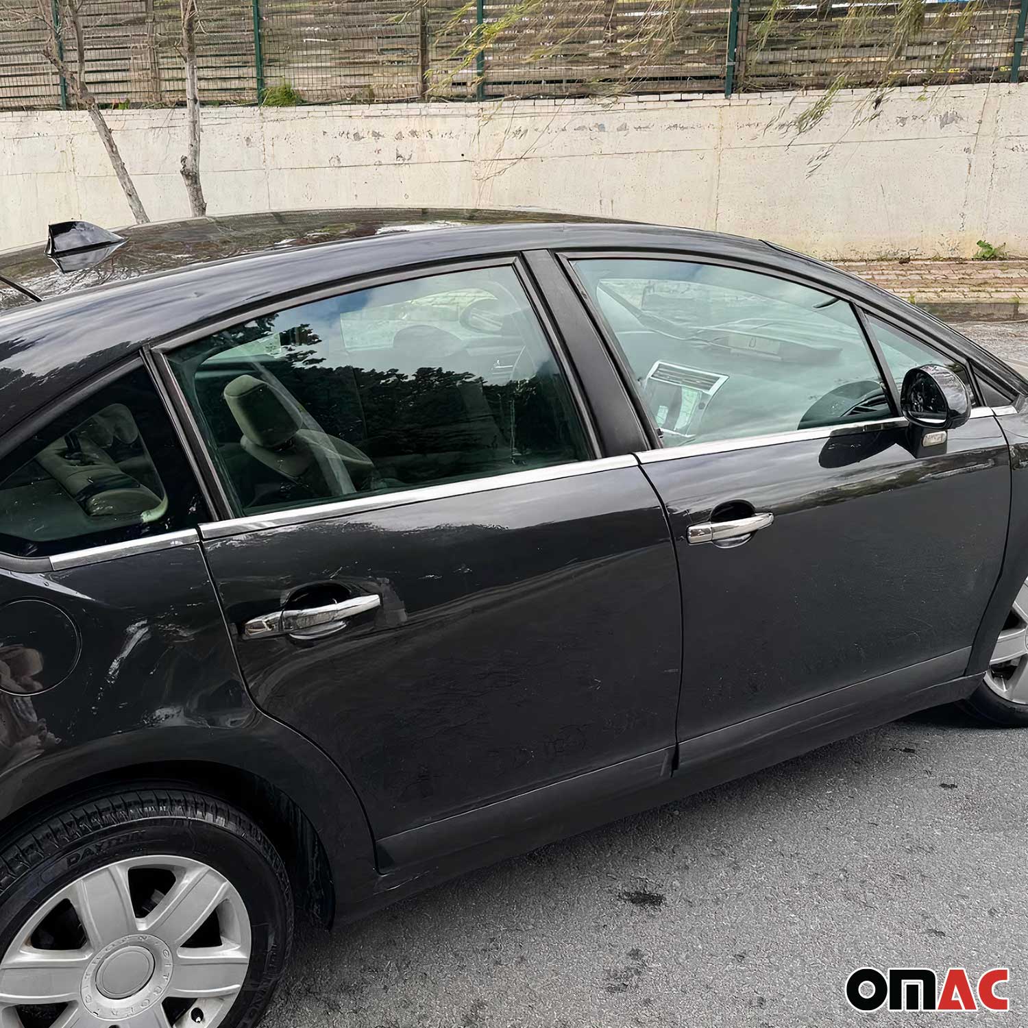 Fensterleisten Zierleisten für Citroen C4 Schrägheck 2004-2010 Edelstahl 8tlg