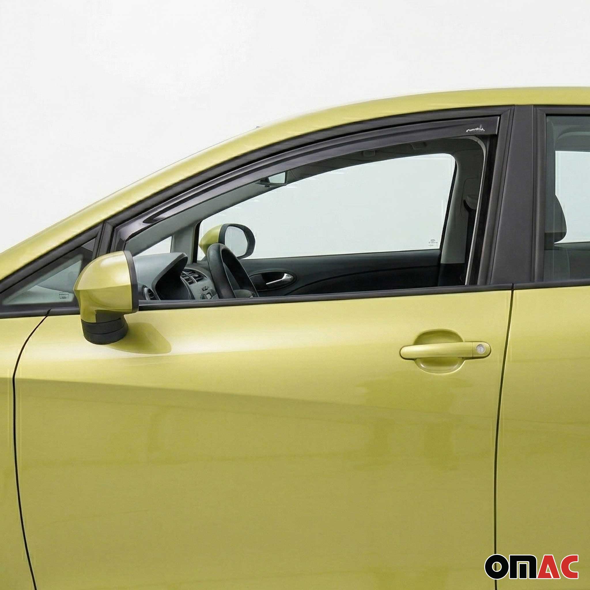 Windabweiser Regenabweiser für Skoda Fabia 2007-2014 Dunkel Acryl 2tlg