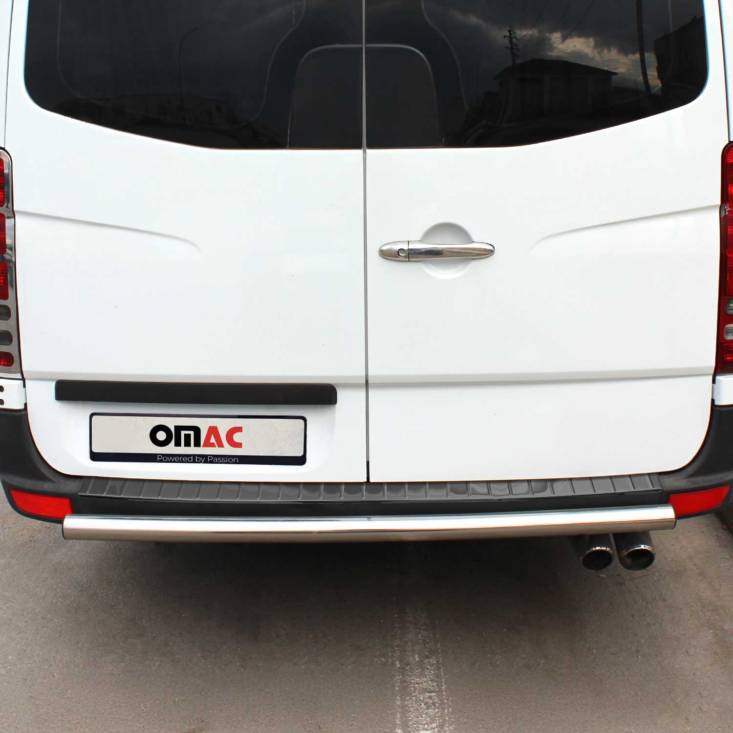Ladekantenschutz für Mercedes Sprinter W906 / VW Crafter 2006-2018 dark chrom