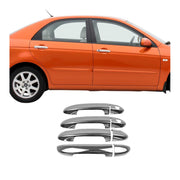 Türgriff Blende Türgriffkappen für Kia Cerato 2004-2008 4-Tür Chrom ABS 8x