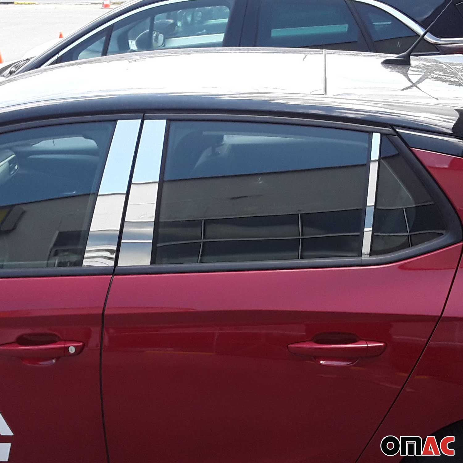 B-Säule Türsäulen Verkleidung für Opel Corsa F 2019-2026 Edelstahl Chrom 6tlg