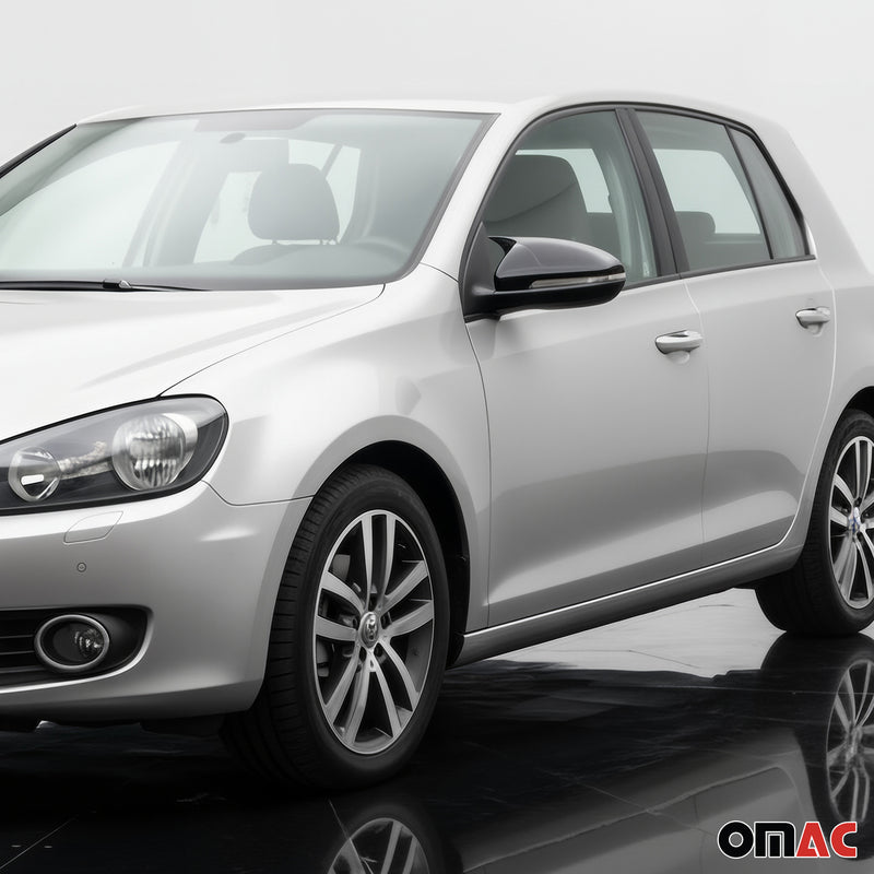 Spiegelkappen Spiegelabdeckung für VW Golf 2009-2013 ABS Schwarz Glanz 2tlg