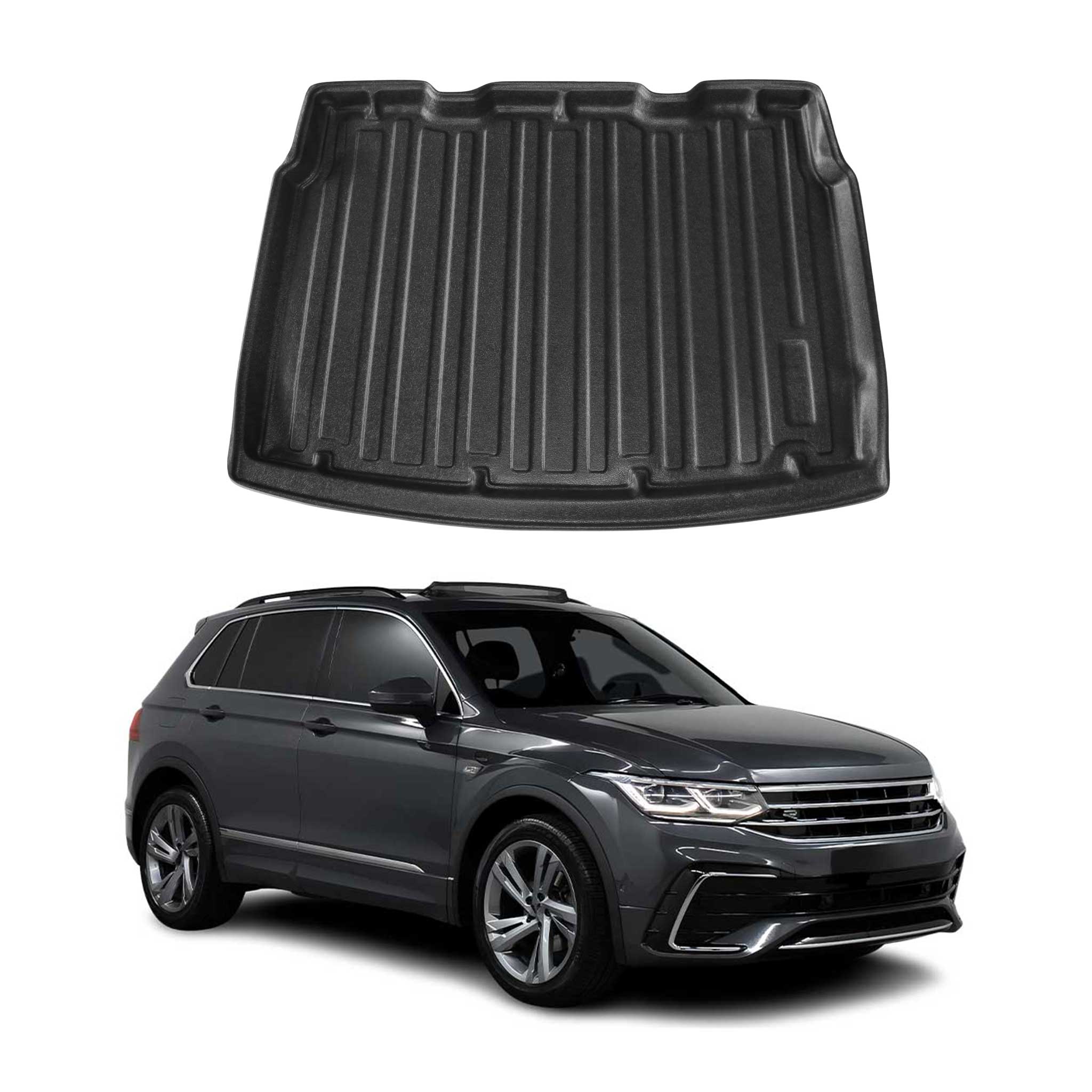 Kofferraumwanne Laderaumwanne für VW Tiguan 2016-2024 Gummi TPE Schwarz