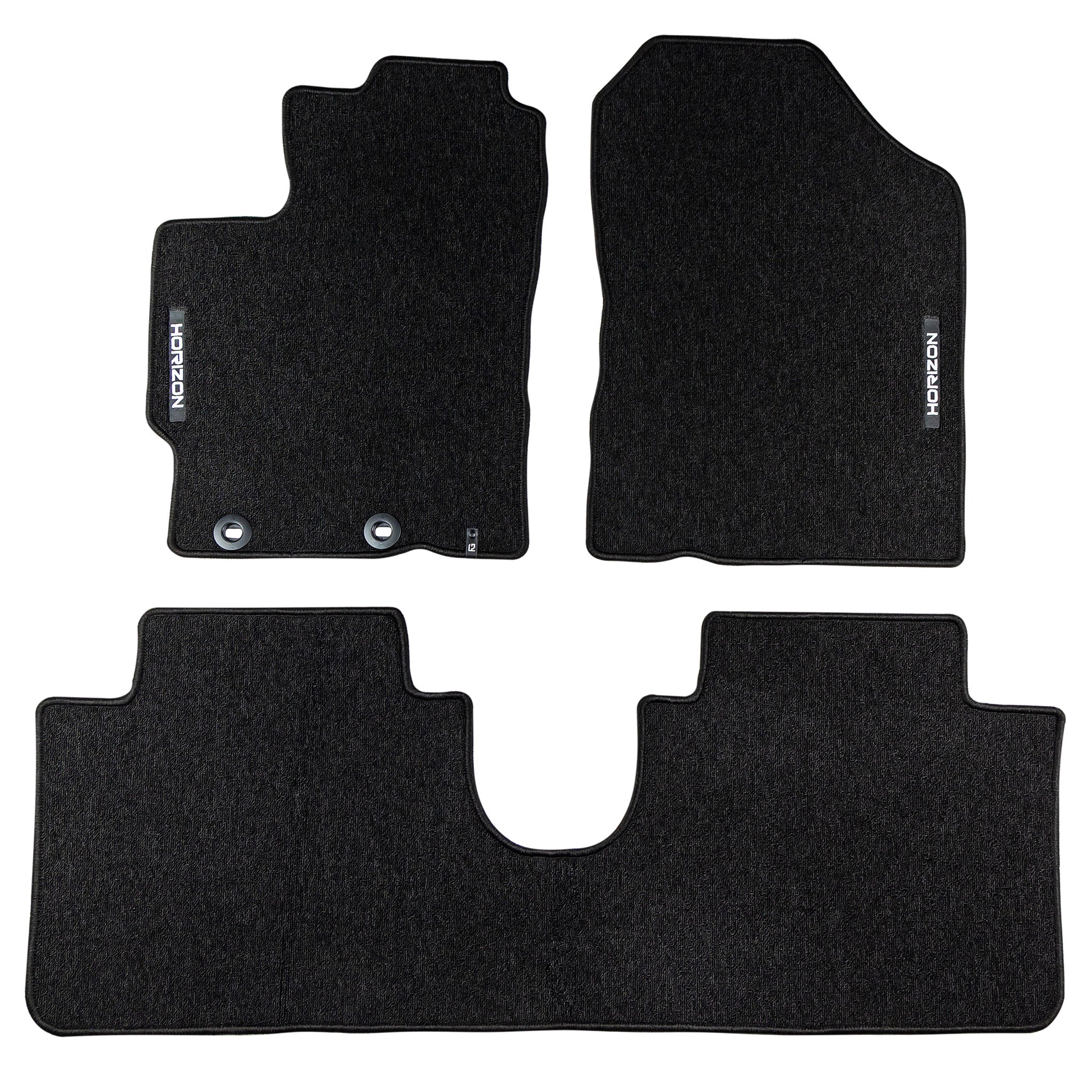 Velours Fußmatten für Toyota Yaris III Schrägheck 2011-2020 außer Hybrid 3 tlg
