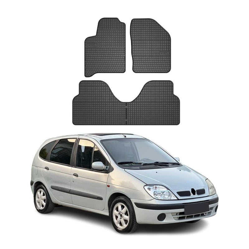 OMAC Gummi Fußmatten für Renault Scenic 1996-2003 Automatten Gummi Schwarz 4tlg