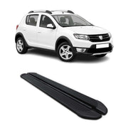 Trittbretter Schweller für Dacia Sandero Stepway 2013-2020 Aluminium Schwarz