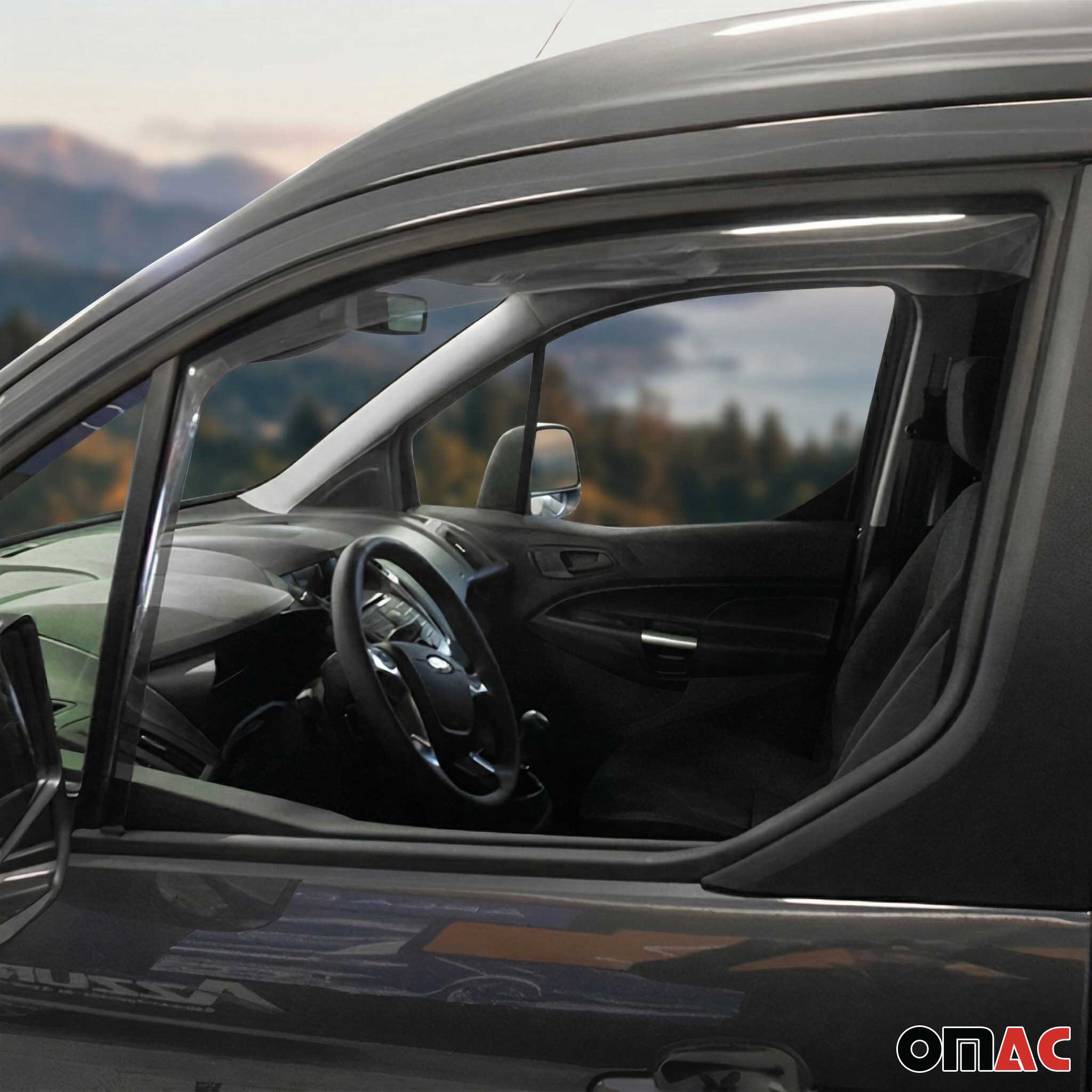 Windabweiser Regenabweiser für Ford Tourneo Connect 2015-2024 Dunkel Acryl 2tlg