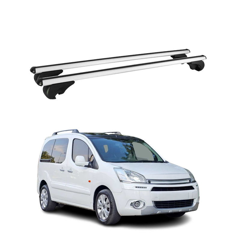 Dachträger Grundtäger für Citroen Berlingo 2008-2018 75kg Alu Silber 2 tlg