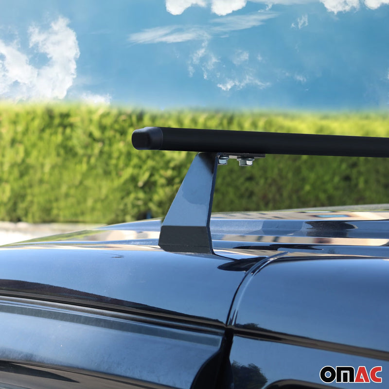 Dachträger Grundtäger für VW T5 Caravelle 2003-2015 75kg Stahl Schwarz 3 tlg