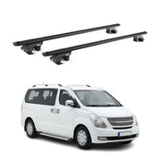 Dachträger Grundtäger für Hyundai H-1 2008-2021 90kg Aluminium Schwarz ABE