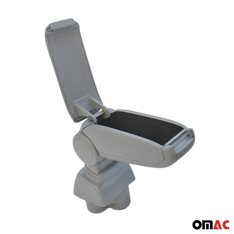 Mittelarmlehne Armlehne für Ford Transit Connect 2002-2009 PU-Leder ABS Grau