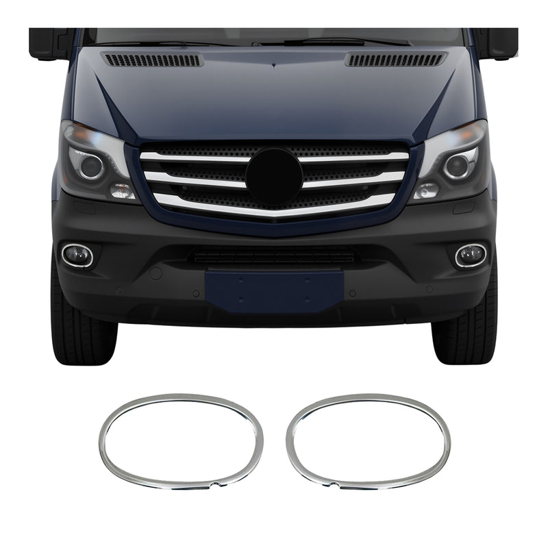 Nebelscheinwerfer Rahmen Umrandung für Mercedes Sprinter W906 2013-2018 Chrom 2x