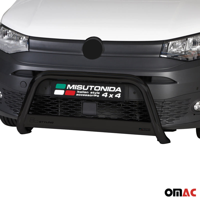 Frontbügel Frontschutzbügel für VW Caddy 2021-2025 ø63mm Stahl Schwarz Schutz