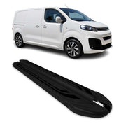 Trittbretter Seitenschweller für Citroen Jumpy 2016-2026 Kurzer Alu Schwarz