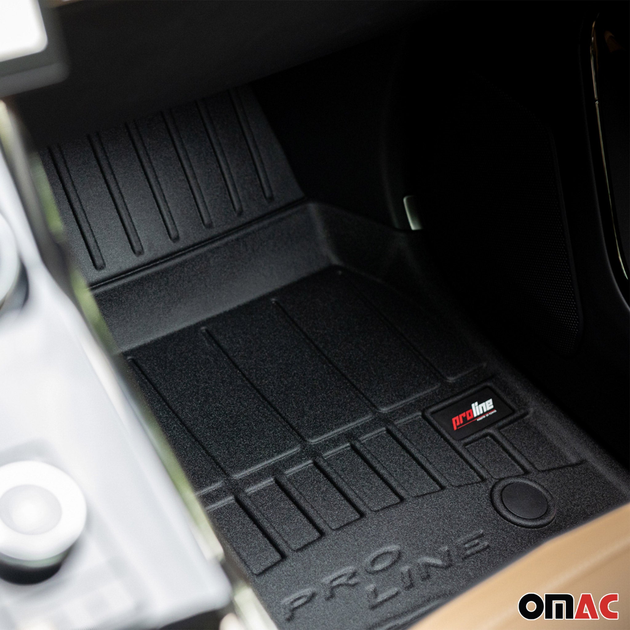 OMAC Gummi Fußmatten für Mercedes CLA Klasse Coupe C117 2013-2019 Premium TPE 4x