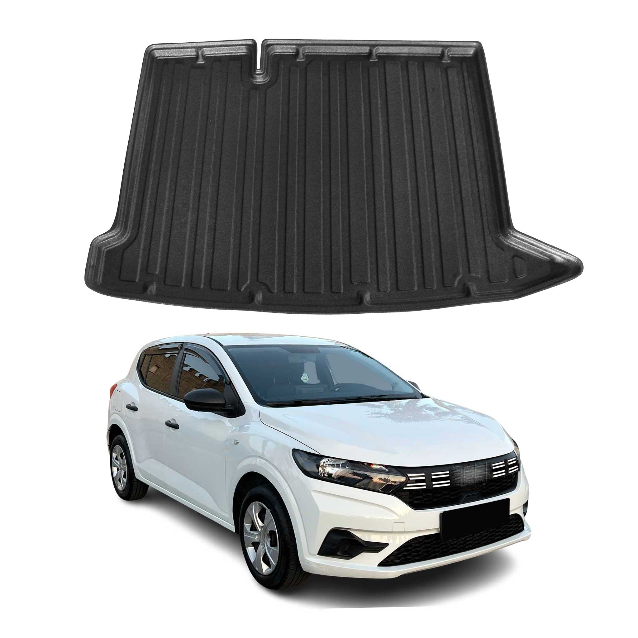 Kofferraumwanne Laderaumwanne für Dacia Sandero 3 2021-2025 Gummi TPE Schwarz