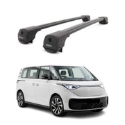 Dachträger Grundträger für VW ID. Buzz 2022-2026 Aluminium 75kg Schwarz 2tlg